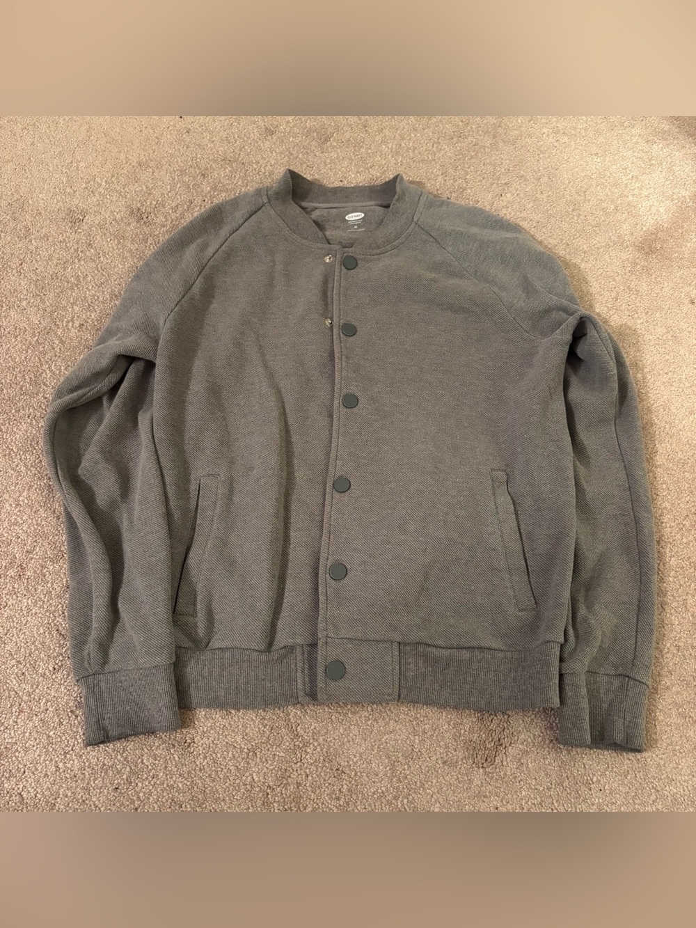 Old Navy men’s large Men's grey Button-Front Jacket